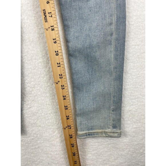 AllSaints Mast Skinny Jeans Women’s Blue Faded Low Rise Stretch Denim Casual 25W - Picture 4 of 13
